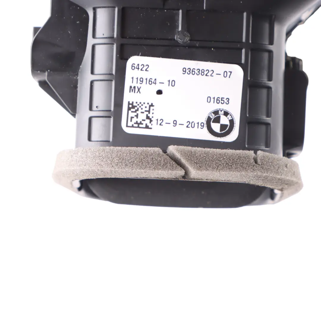 Embellecedor Rejilla Ventilación Aire Fresco Consola Trasera para BMW X3 G01 con número de pieza 9363822 BMW X3 G01 Embellecedor Rejilla Ventilación Aire Fresco Consola Trasera - SKU 9363822-1 - Número de pieza 9363822