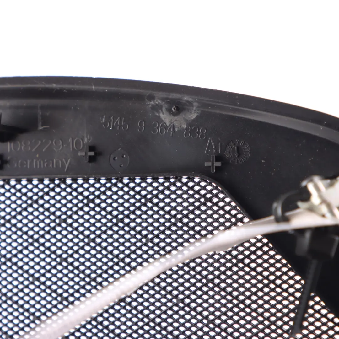 Center Speaker Cover Dashboard Dash Trim Black to BMW F30 F31 F32 with Part number 9364838 BMW F30 F31 F32 Center Speaker Cover Dashboard Dash Trim Black - SKU 9364838 - Part number 9364838