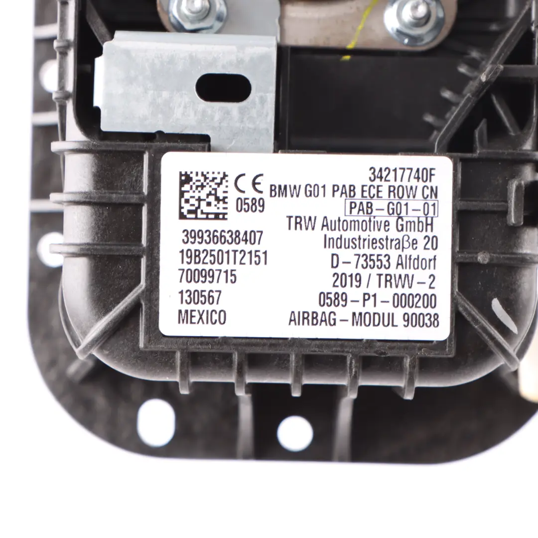 Module BMW X4 G02 X3 G01 Front Dashboard Passenger SRS Module Unit to Air with Part number 9366384 Air Module BMW X4 G02 X3 G01 Front Dashboard Passenger SRS Module Unit - SKU 9366384 - Part number 9366384