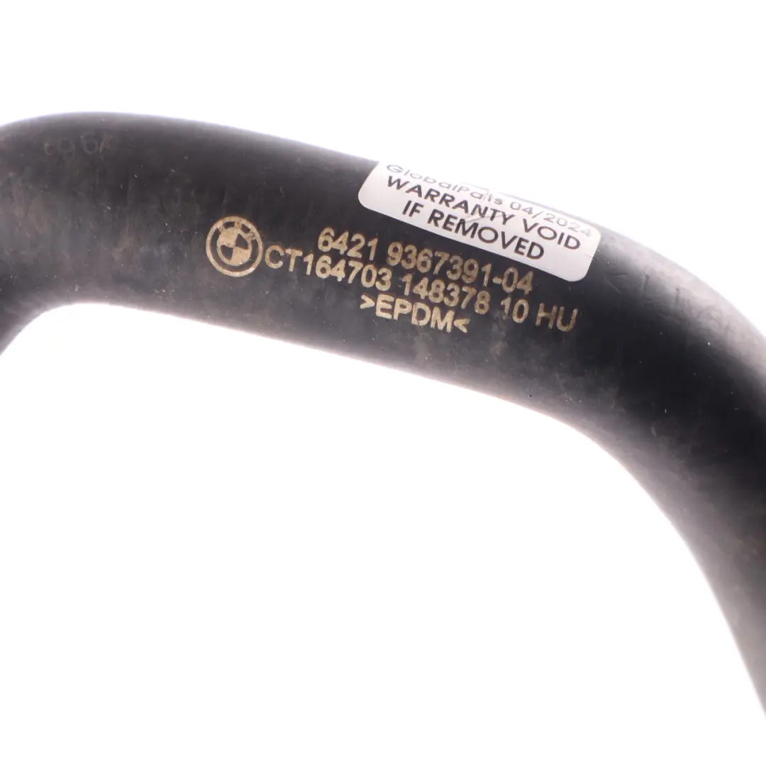 Water Hose BMW F45 225xe Mini F60 SE ALL4 B38X Coolant Pipe Line to with Part number 9367391 Water Hose BMW F45 225xe Mini F60 SE ALL4 B38X Coolant Pipe Line - SKU 9367391 - Part number 9367391