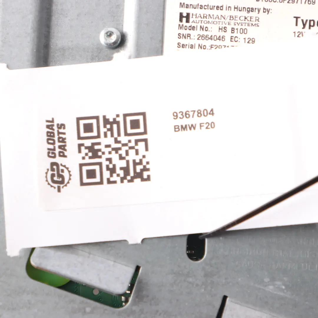 BMW F20 F21 F22 F23 Wzmacniacz Audio Harman Kardon - SKU 9367804 - Numer Części 9367804