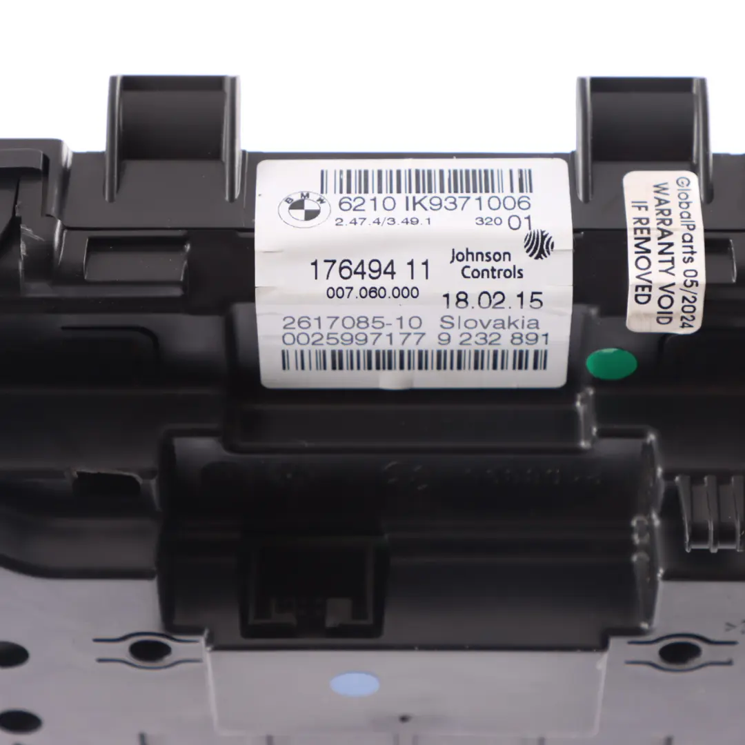 Instrument Cluster BMW F20 F45 Petrol Speedometr Speedo Clocks Manual to with Part number 9371006 Instrument Cluster BMW F20 F45 Petrol Speedometr Speedo Clocks Manual - SKU rhd-9371006 - Part number 9371006