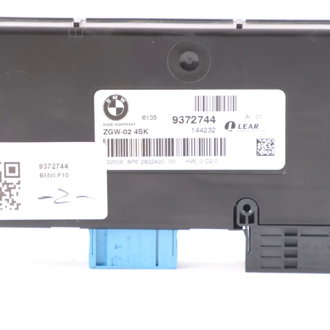 BMW F01 F06 F07 F10 F11 F12 F13 Módulo Central Gateway Control - SKU 9372744 - Número de pieza 9372744