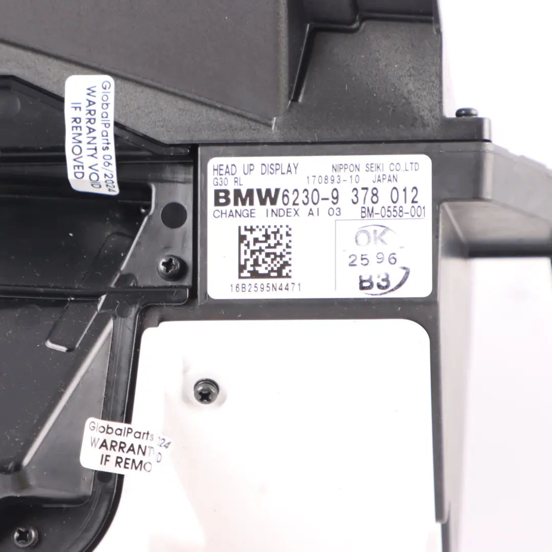 BMW G30 G31 F90 Head Up Display Dashboard Car System Screen - SKU 9378012 - Part number 9378012