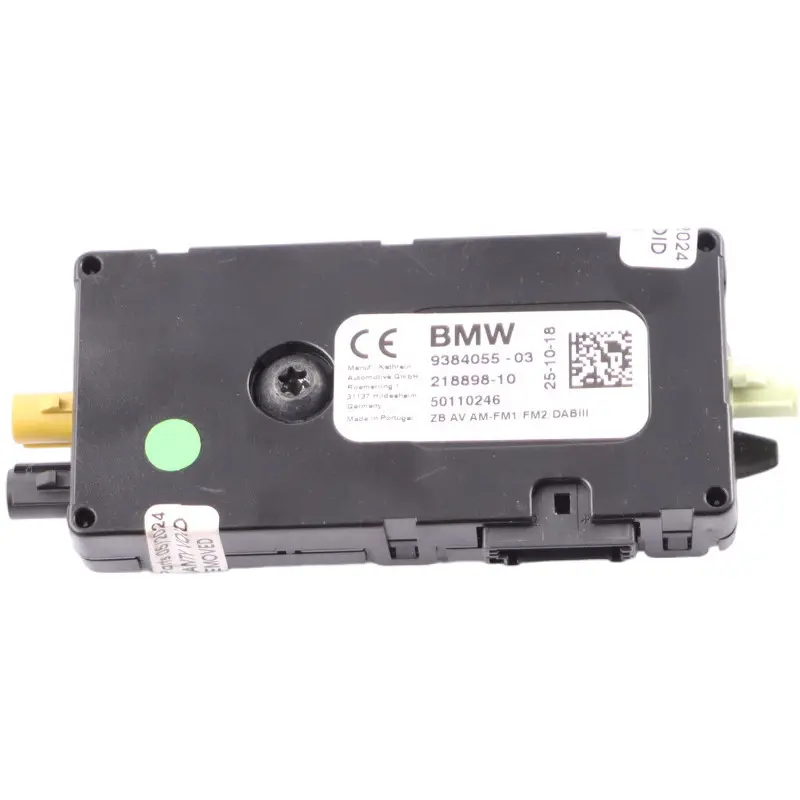 Amplificateur Antenne BMW G30 G31 G11 Module Antenne Arrière Diversity pour à propos du numéro de pièce 9384055 Amplificateur Antenne BMW G30 G31 G11 Module Antenne Arrière Diversity - SKU 9384055-1 - Numéro de pièce 9384055