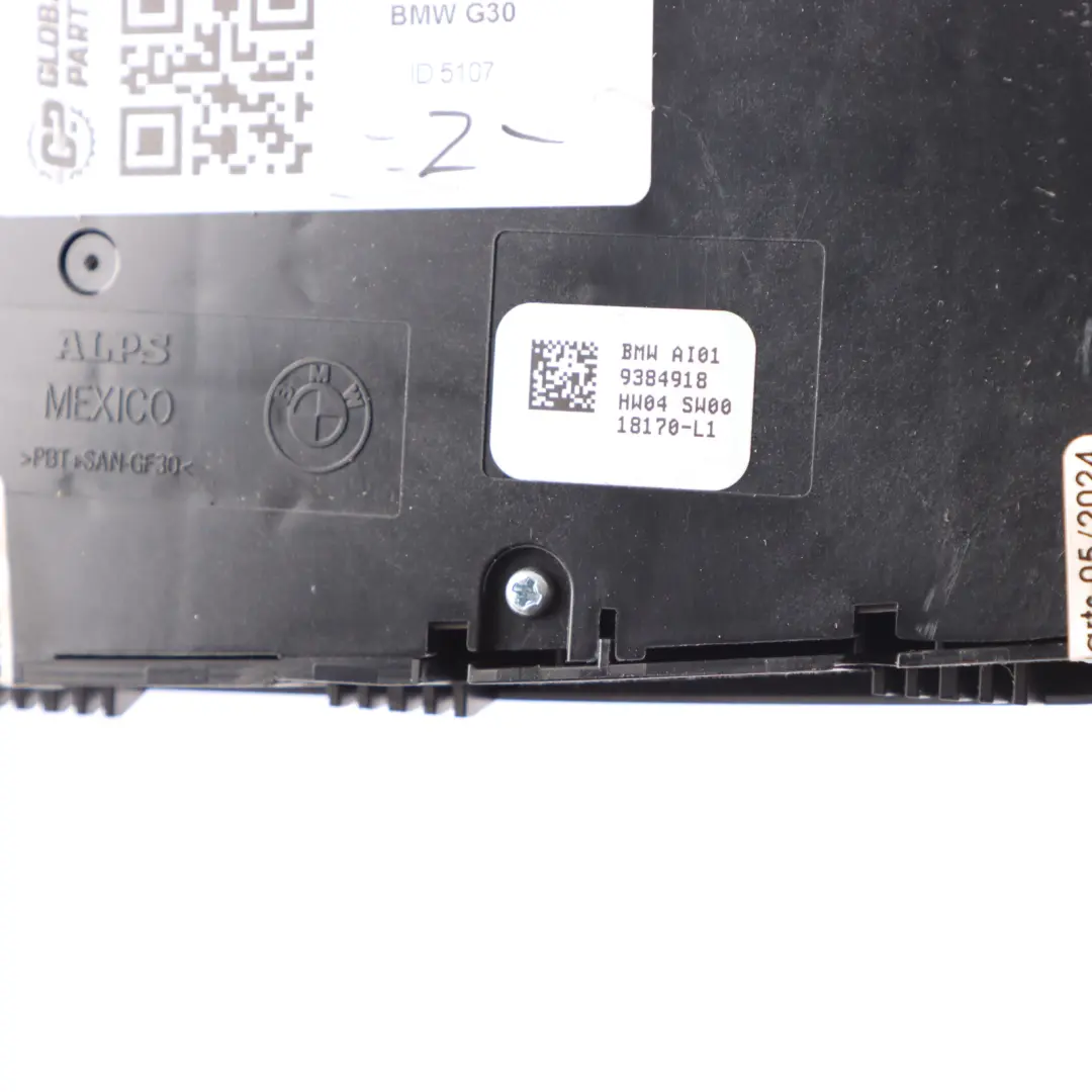 Switch BMW G30 G31 F90 M5 Front Seat Right O/S Adjustment Switch to Seat with Part number 9384918 Seat Switch BMW G30 G31 F90 M5 Front Seat Right O/S Adjustment Switch - SKU 9384918 - Part number 9384918