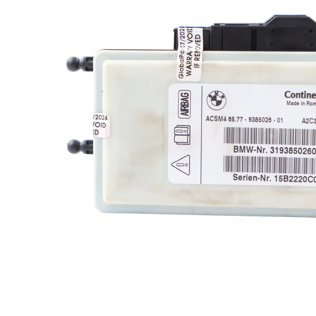 BMW F01 F07 LCI F10 F11 F25 Moduł Sterownik Poduszek Powietrznych - SKU 9385026-1 - Numer Części 9385026