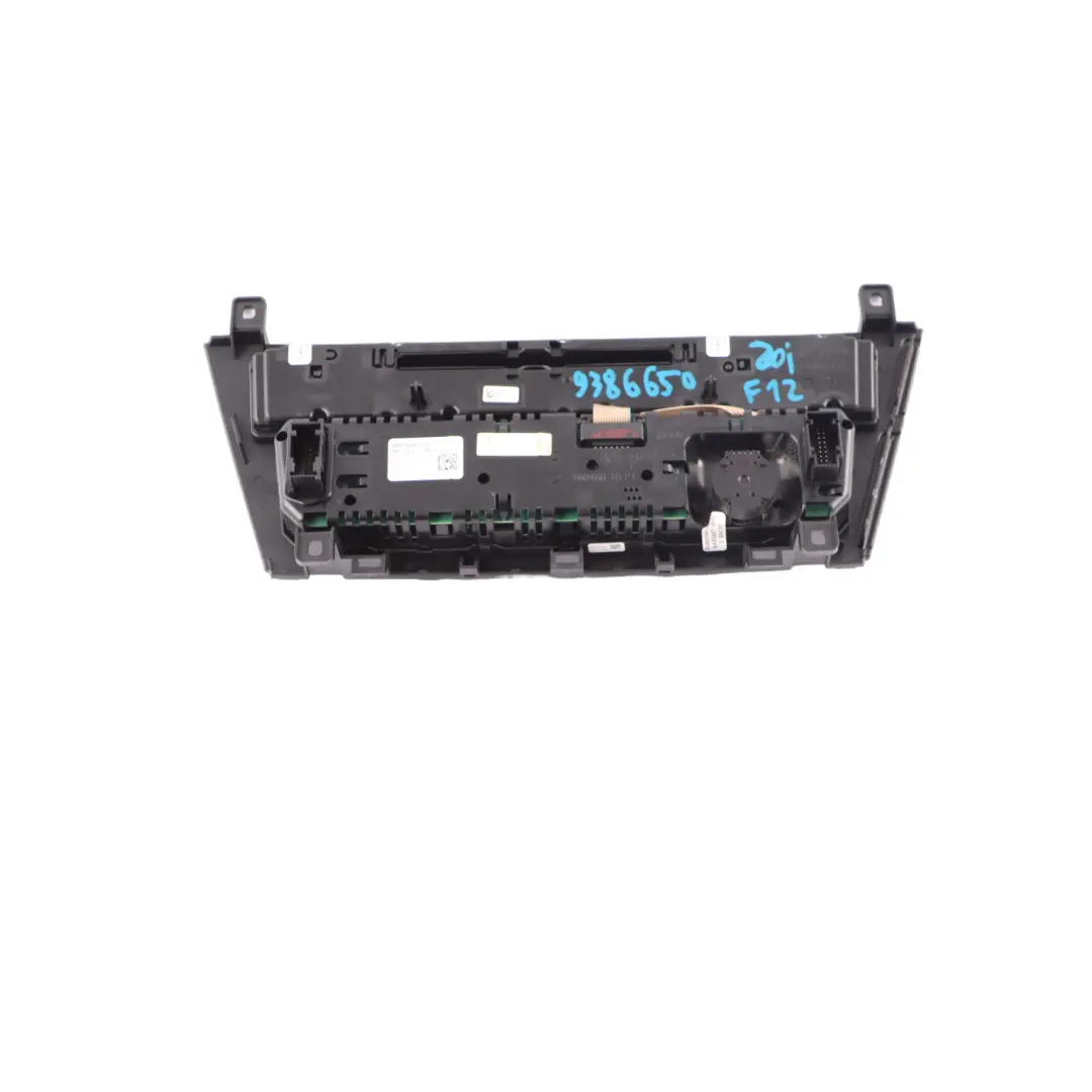 Air Conditioning Switch BMW F12 F13 Radio A/C Fan Heater Control Panel - SKU 9386650 - Part number 9386650