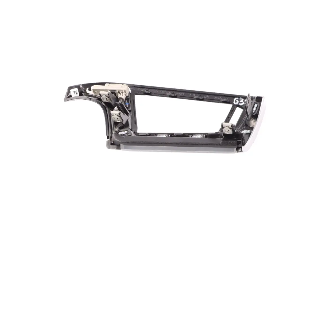 Dashboard Air Vent Trim Cover Left N/S Poplar Wood Chrome to BMW G30 G31 with Part number 9389479 BMW G30 G31 Dashboard Air Vent Trim Cover Left N/S Poplar Wood Chrome - SKU 9389479 - Part number 9389479