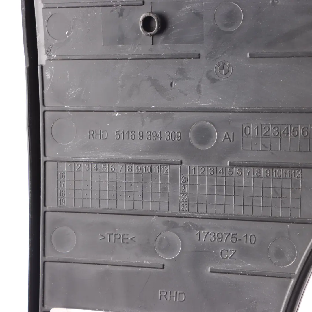 Glove Box Rubber Insert Tray Cover 9226051 to BMW F20 F21 F22 LCI with Part number 9394309 BMW F20 F21 F22 LCI Glove Box Rubber Insert Tray Cover 9226051 - SKU rhd-9394309 - Part number 9394309