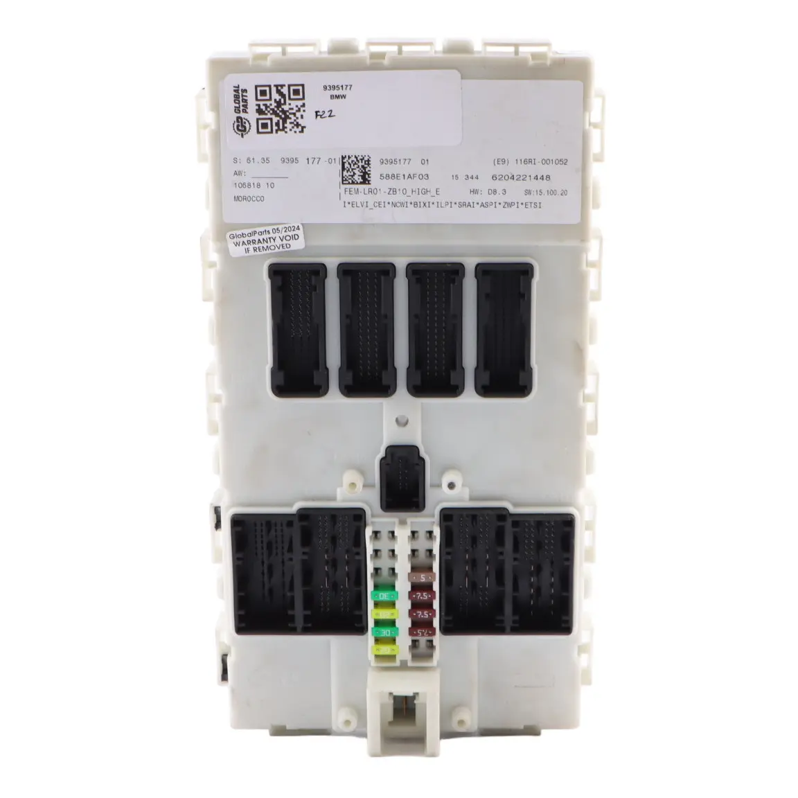 BMW F20 F21 F30 F31 F32 Unidad Módulo Control Confort FEM ECU LR01 9395177