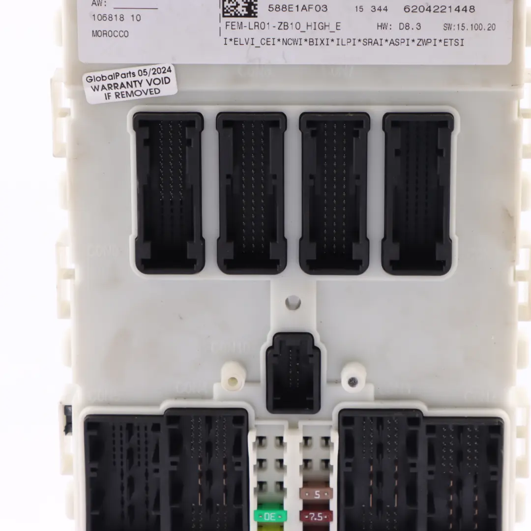 BMW F20 F21 F30 F31 F32 Body Control Comfort Module Unit FEM ECU LR01 - SKU 9395177 - Part number 9395177