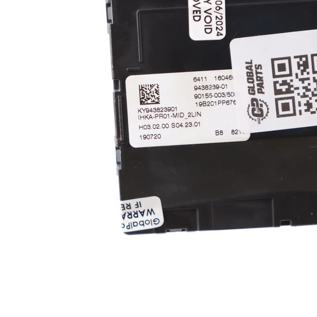 X4M F98 Klimaanlagen Steuer Gerät ECU 9439239 für BMW mit Teilenummer 9438239 BMW X4M F98 Klimaanlagen Steuer Gerät ECU 9439239 - SKU 9438239 - Teilenummer 9438239