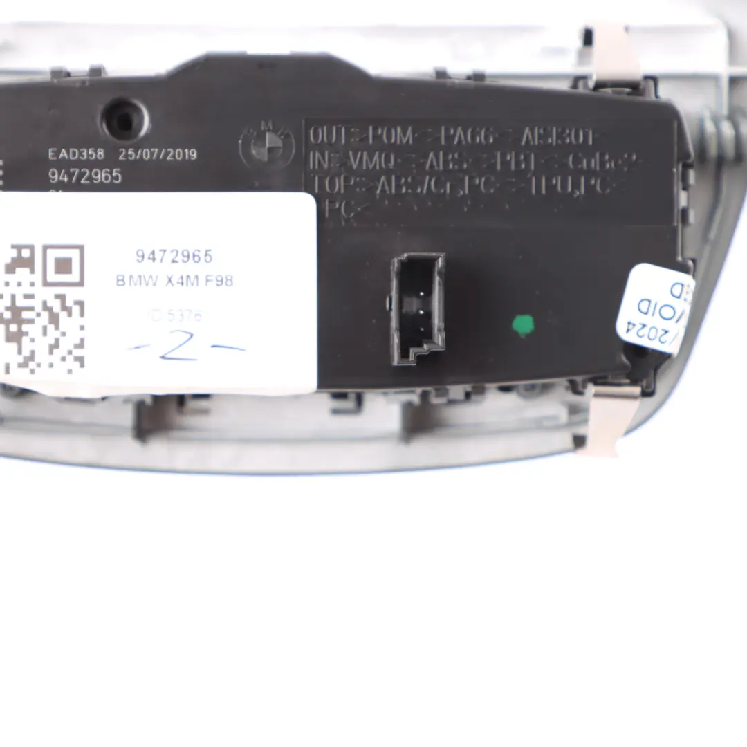 BMW F98 Headlight Fog Light Controll Switch - SKU 9472965 - Part number 9472965