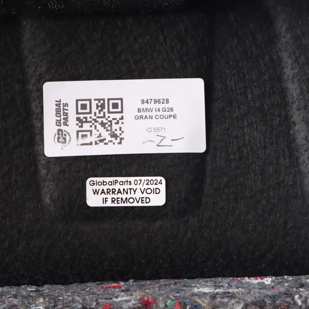 Trunk Floor Storage Tray Underfloor Insert Black to BMW i4 G26 Gran Coupe with Part number 9479628 BMW i4 G26 Gran Coupe Trunk Floor Storage Tray Underfloor Insert Black - SKU 9479628 - Part number 9479628