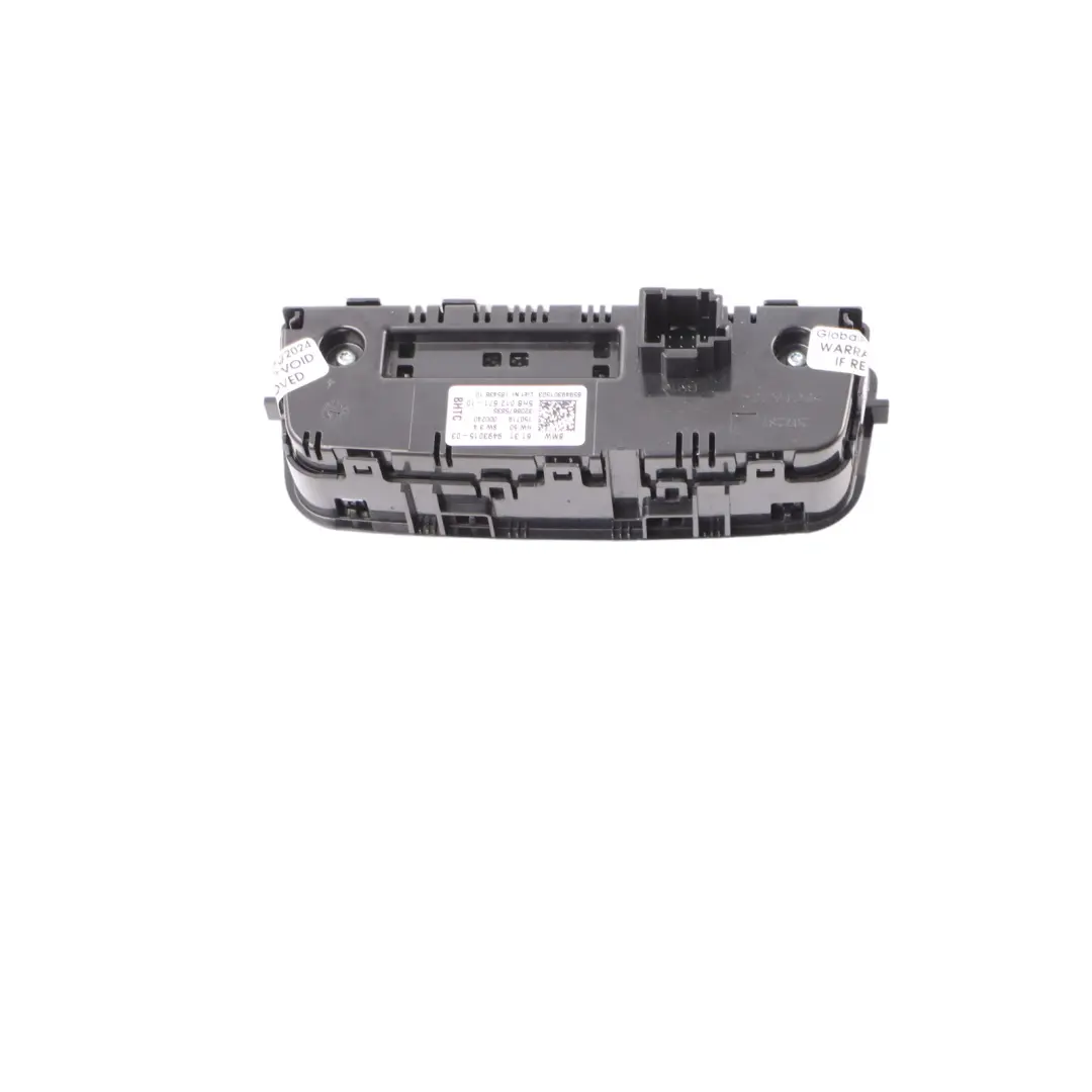 BMW F98 Hinten Mittelkonsole Armaturenbrett Air Vent Sitzheizung - SKU 9493015 - Teilenummer 9493015