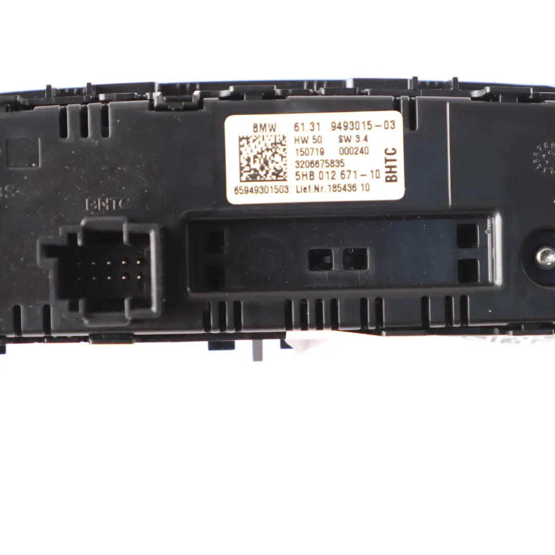 BMW F98 Consola Central Trasera Salpicadero Ventilación Asiento Calefacción - SKU 9493015 - Número de pieza 9493015
