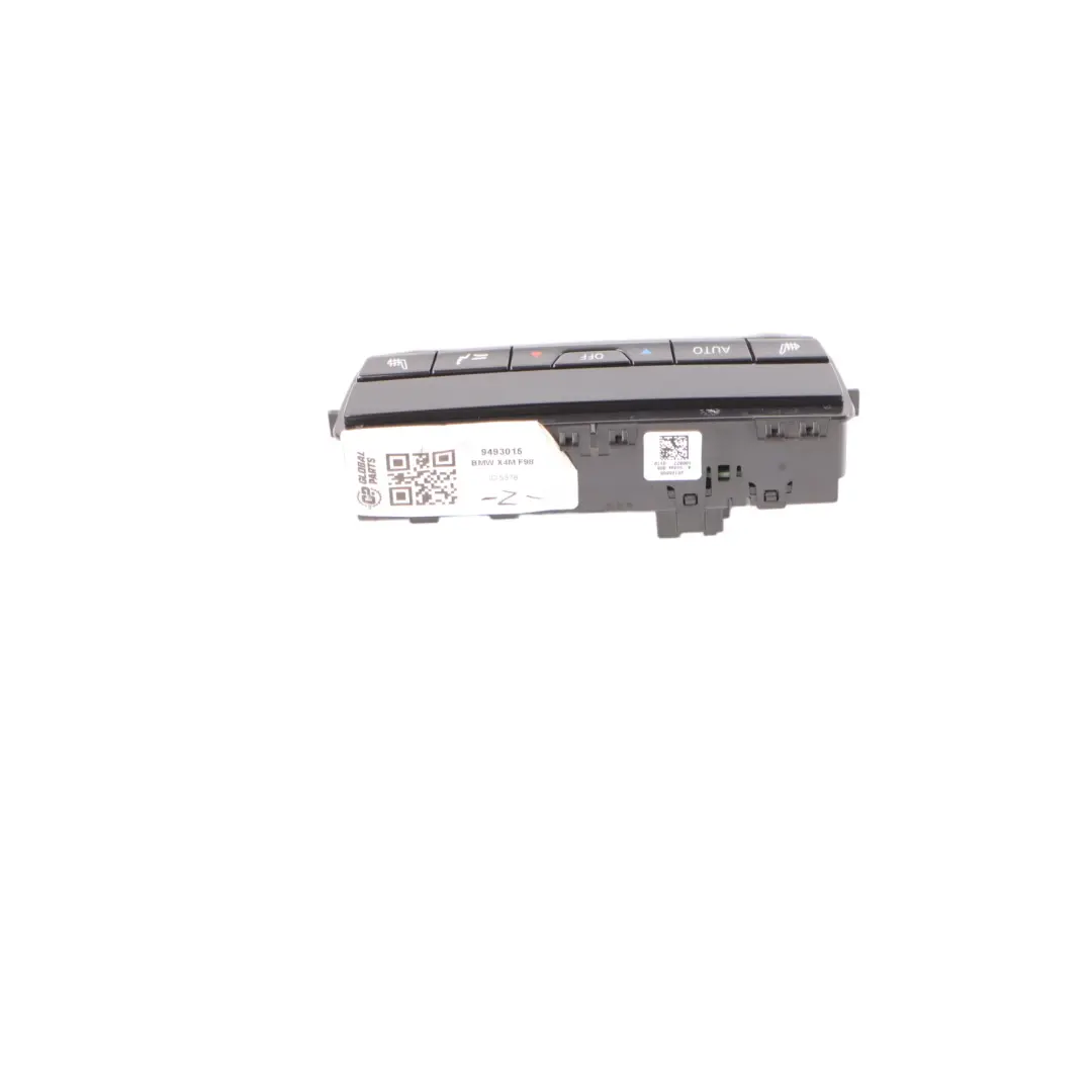 BMW F98 Rear Center Console Dashboard Air Vent Seat Heating - SKU 9493015 - Part number 9493015