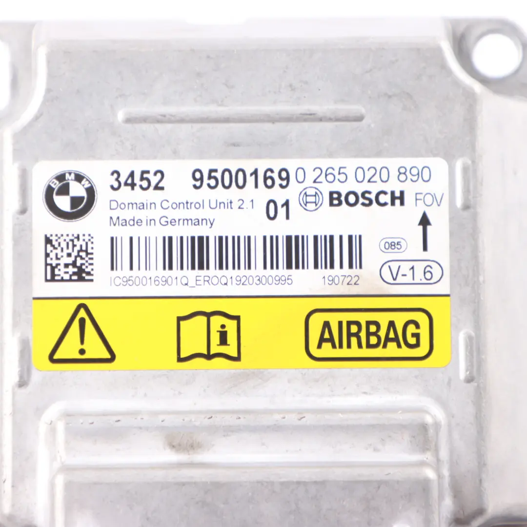 BMW F87 Air Module Control Unit ECU Bosch - SKU 9500169 - Part number 9500169