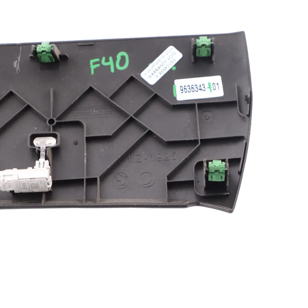 Trim BMW F40 Trim Panel Cover Black Covering Plate to with Part number 9636343 Trim BMW F40 Trim Panel Cover Black Covering Plate - SKU 9636343 - Part number 9636343