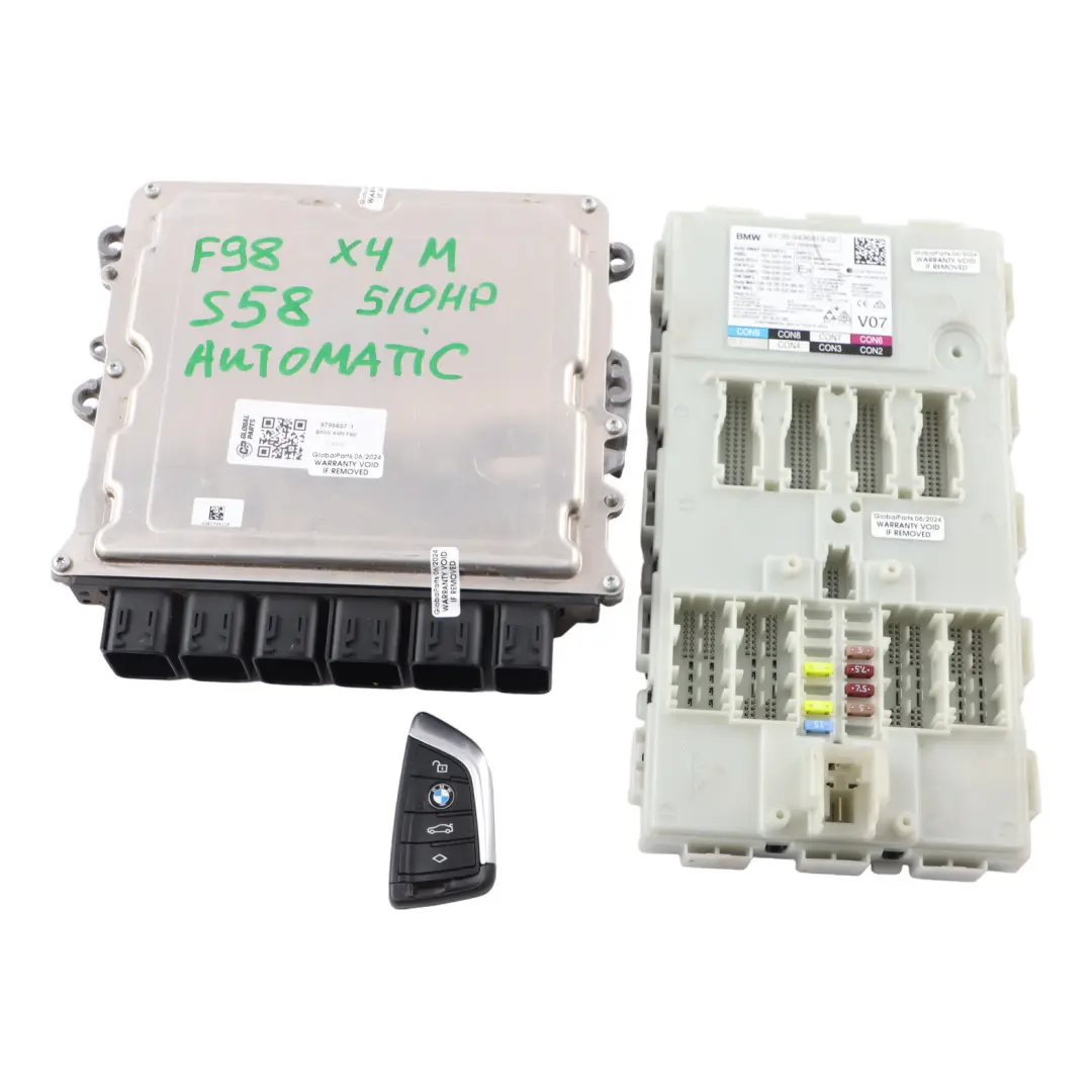 S58 510HP Engine ECU Kit DME Key BDC Automatic to BMW X3 M F97 X4 M F98 with Part number 9796607 BMW X3 M F97 X4 M F98 S58 510HP Engine ECU Kit DME Key BDC Automatic - SKU 9796607-1 - Part number 9796607