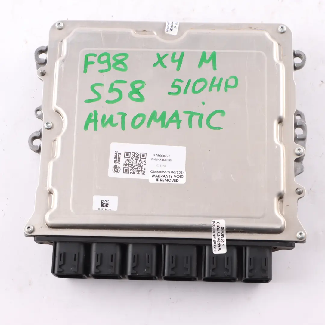 S58 510HP Engine ECU Kit DME Key BDC Automatic to BMW X3 M F97 X4 M F98 with Part number 9796607 BMW X3 M F97 X4 M F98 S58 510HP Engine ECU Kit DME Key BDC Automatic - SKU 9796607-1 - Part number 9796607