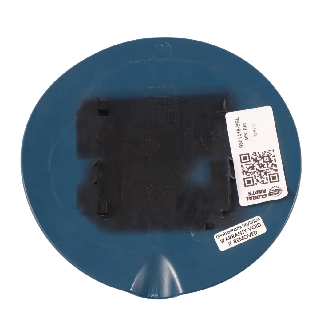 MIni R60 Fuel Flap Fuel Tank Filler Flap Cover Surf Blue Metallic - B18 - SKU 9801418-SBL - Part number 9801418