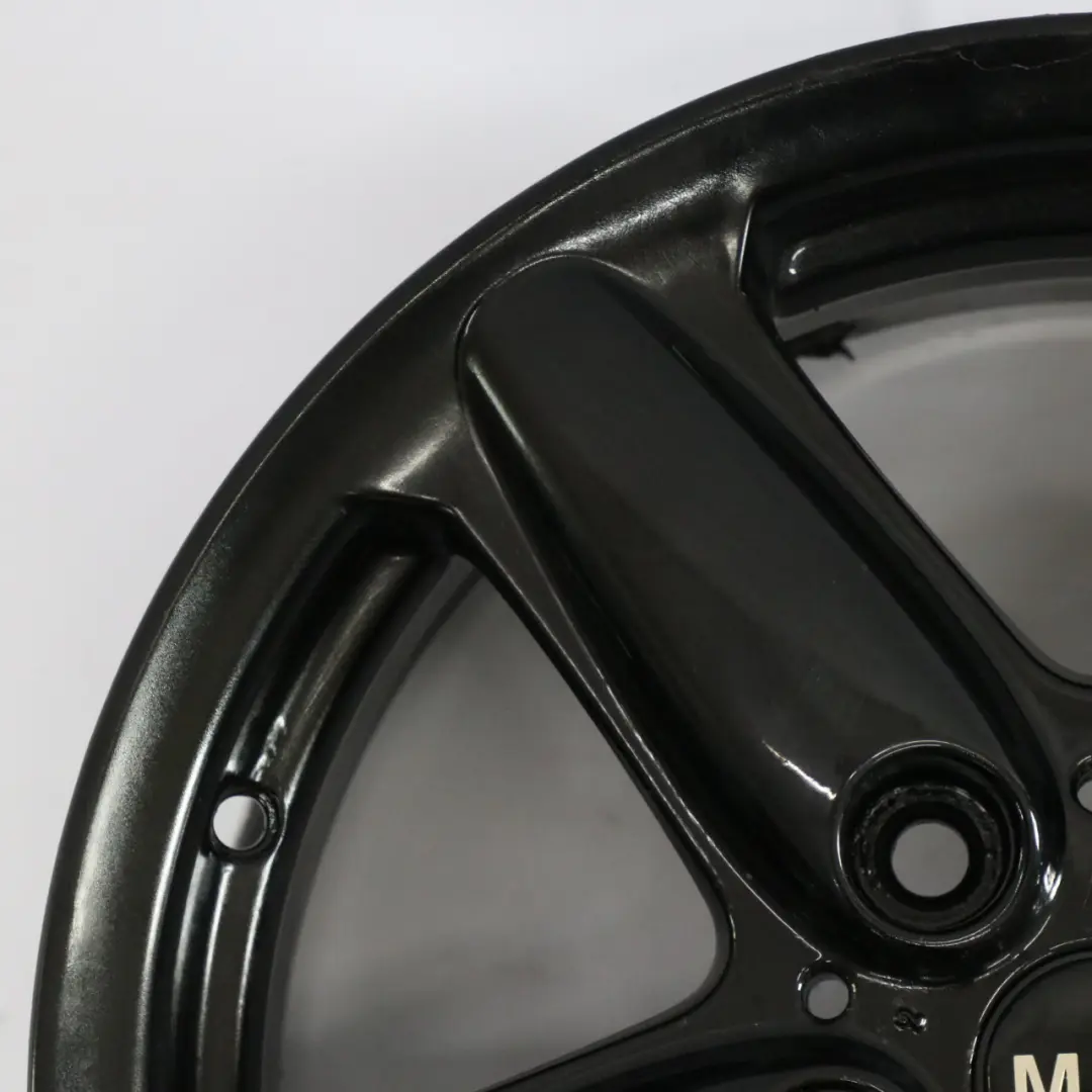 Mini Cooper R60 Wheel Black Alloy Rim 16" ET:46 6,5J 5-Star Single Spoke 124 - SKU 9803720-10 - Part number 9803720