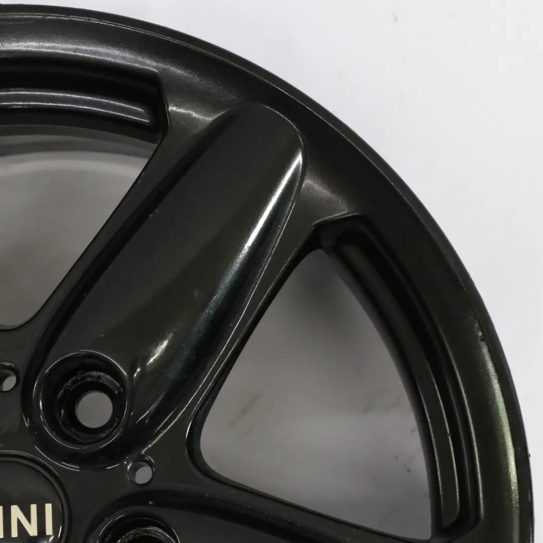 Alloy Rim 16" ET:46 6,5J 5-Star Single Spoke 124 to Mini Cooper R60 Wheel Black with Part number 9803720 Mini Cooper R60 Wheel Black Alloy Rim 16" ET:46 6,5J 5-Star Single Spoke 124 - SKU 9803720-10 - Part number 9803720