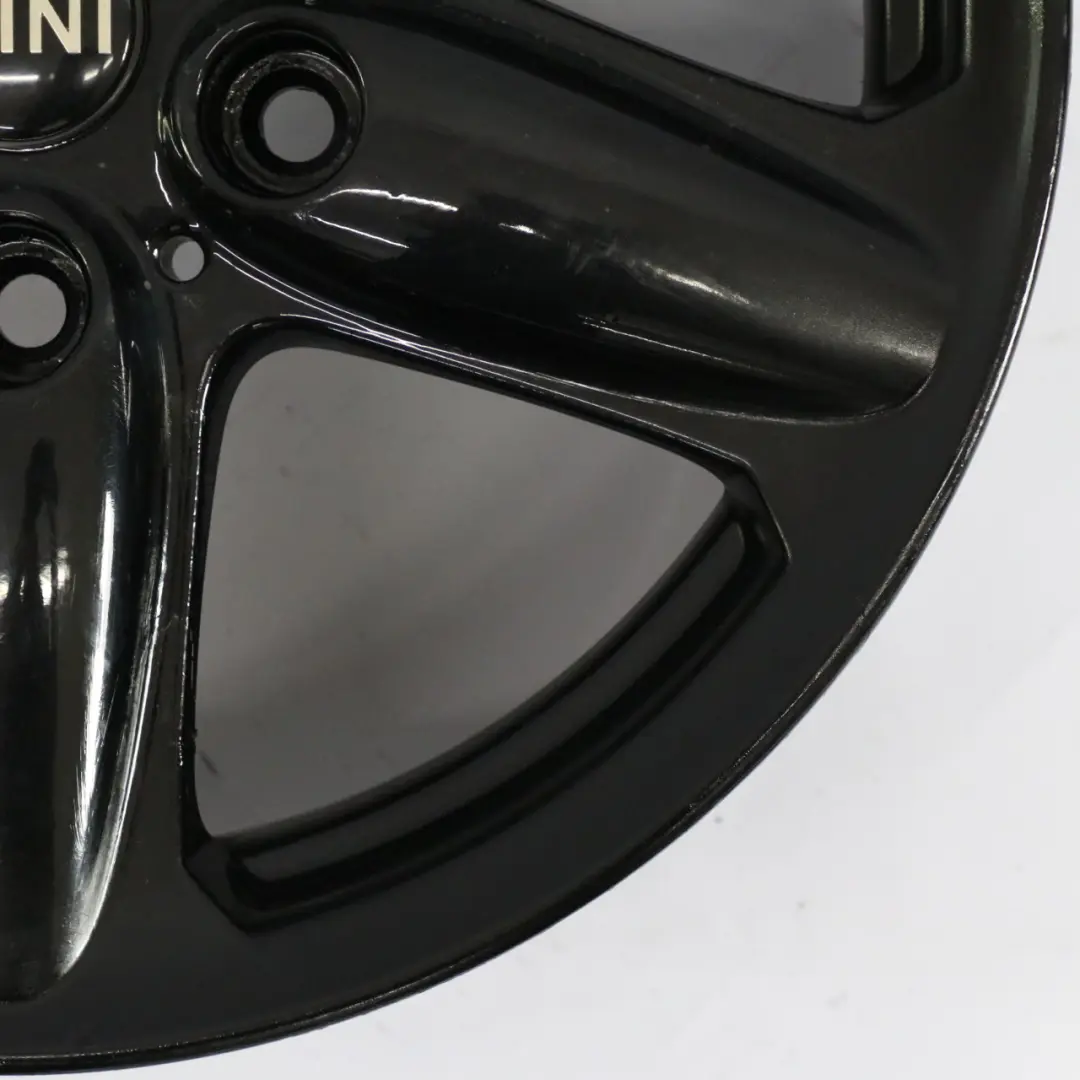 Alloy Rim 16" ET:46 6,5J 5-Star Single Spoke 124 to Mini Cooper R60 Wheel Black with Part number 9803720 Mini Cooper R60 Wheel Black Alloy Rim 16" ET:46 6,5J 5-Star Single Spoke 124 - SKU 9803720-10 - Part number 9803720