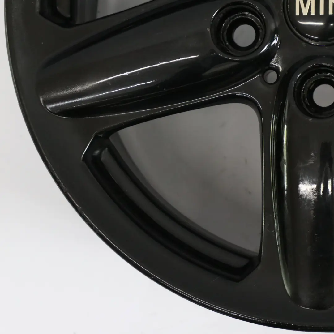 Alloy Rim 16" ET:46 6,5J 5-Star Single Spoke 124 to Mini Cooper R60 Wheel Black with Part number 9803720 Mini Cooper R60 Wheel Black Alloy Rim 16" ET:46 6,5J 5-Star Single Spoke 124 - SKU 9803720-10 - Part number 9803720