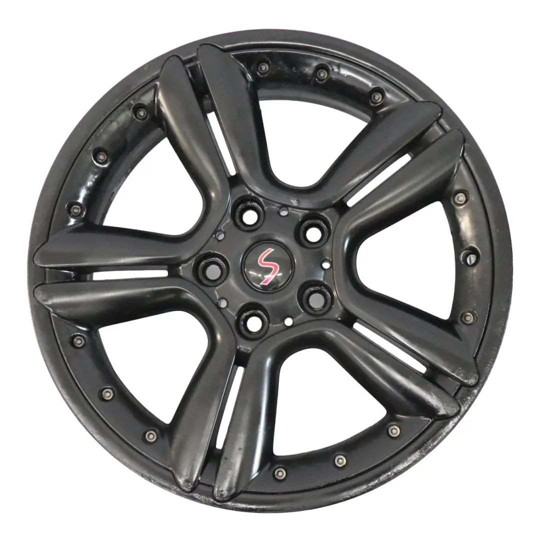 Mini Cooper R60 R61 Cerchio in lega nero 18" ET:52 7,5J 5-Star Doppie razze 127 - SKU 9803727-2 - Numero di parte 9803727