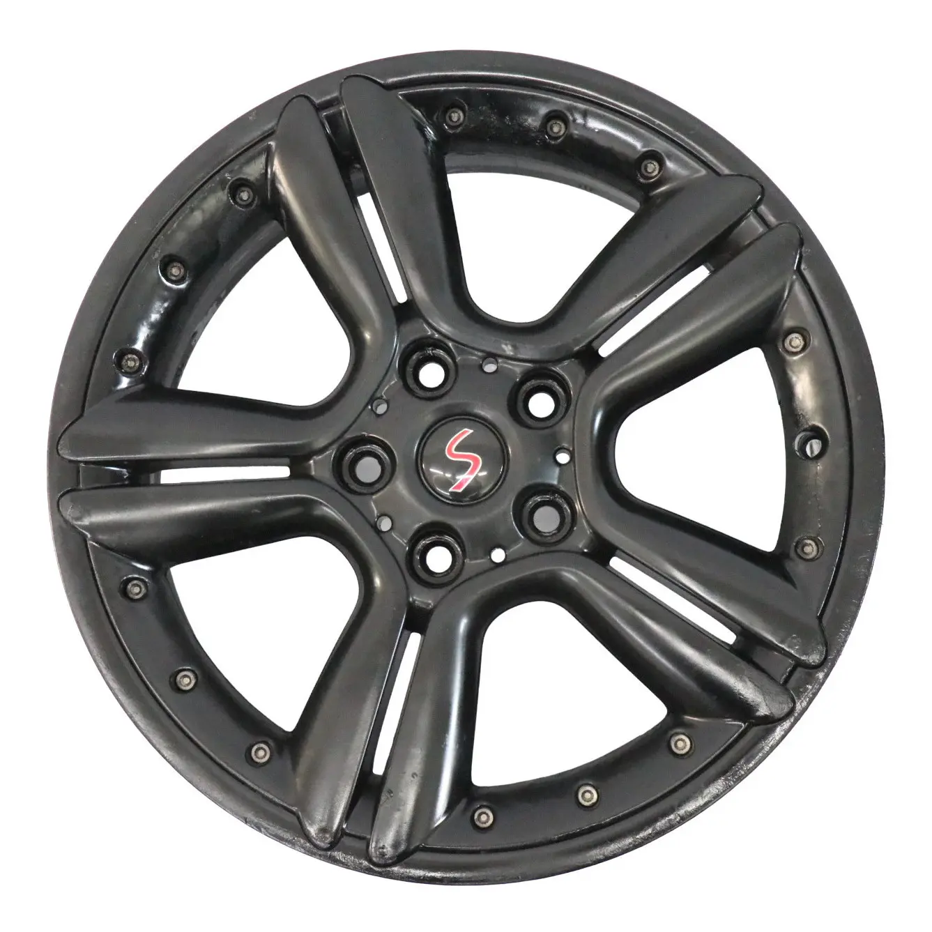 Mini Cooper R60 R61 Cerchio in lega nero 18" ET:52 7,5J 5-Star Doppie razze 127