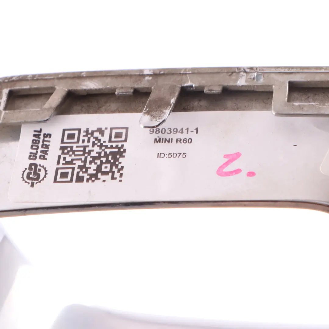 Bumper Brake Air Duct Frame Front Left N/S Chrome 9802121 to Mini R60 R61 with Part number 9803941 Mini R60 R61 Bumper Brake Air Duct Frame Front Left N/S Chrome 9802121 - SKU 9803941-1 - Part number 9803941