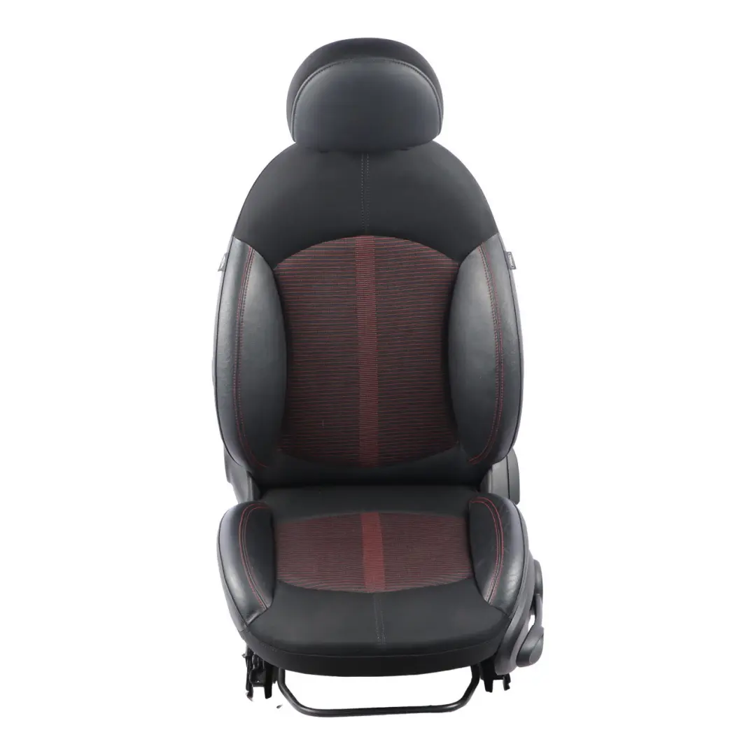  Front Seat MINI R60 Countryman Left N/S Sport Cloth Leather Parallel Lines Red - SKU 9805155-1 - Part number 9805155