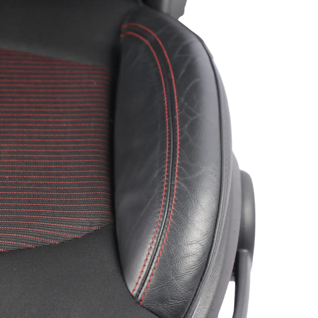  Front Seat MINI R60 Countryman Left N/S Sport Cloth Leather Parallel Lines Red - SKU 9805155-1 - Part number 9805155