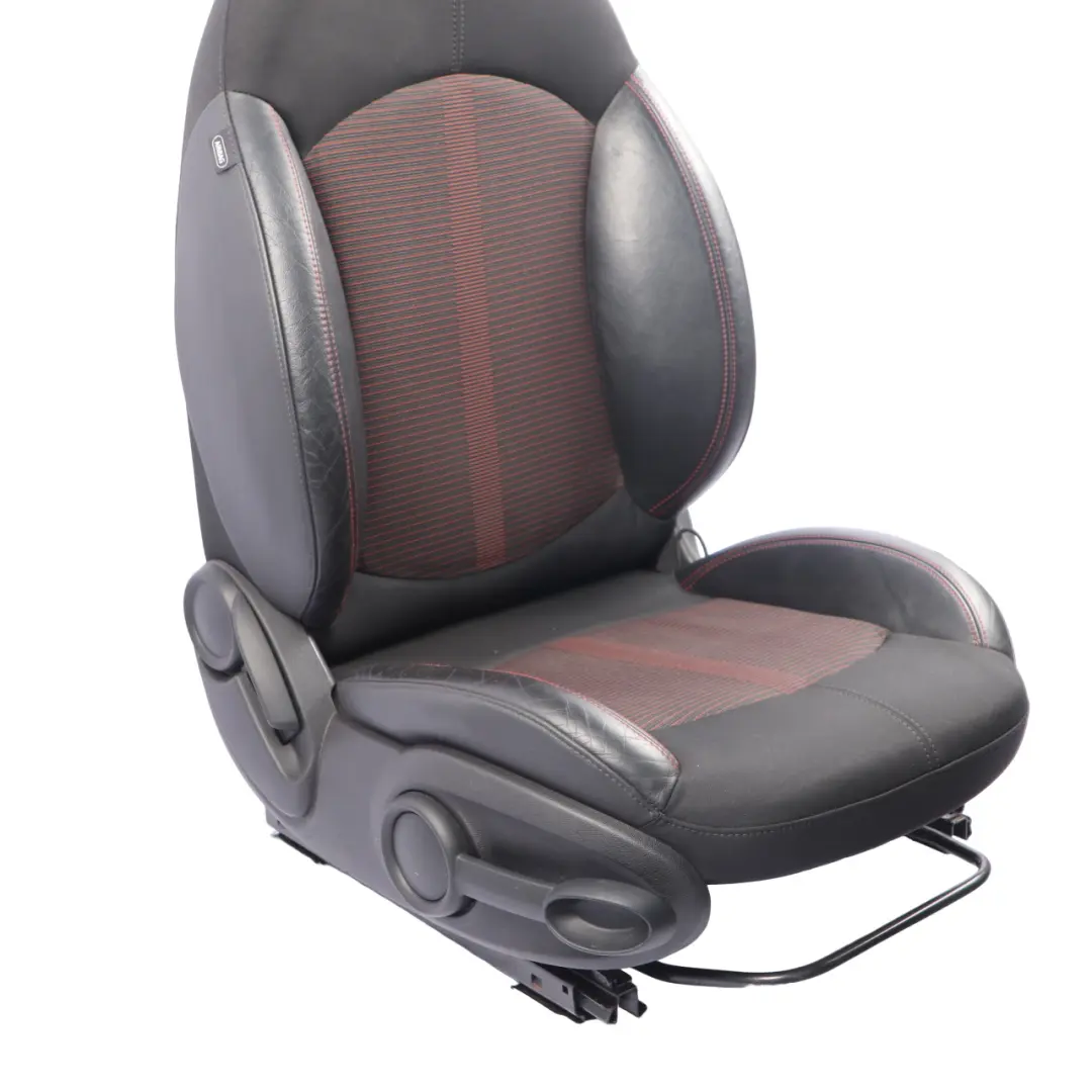  Front Seat MINI R60 Countryman Right O/S Sport Cloth Leather Parallel Lines Red - SKU 9805156-2 - Part number 9805156