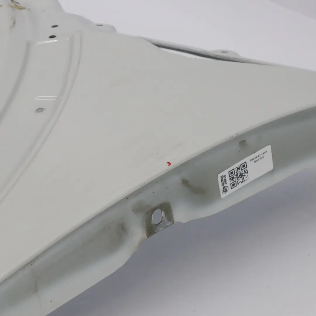 Panel Lateral Delantero Ala Izquierda Blanco Claro B15 para Mini R60 R61 con número de pieza 9805643 Mini R60 R61 Panel Lateral Delantero Ala Izquierda Blanco Claro B15 - SKU 9805643-LW1 - Número de pieza 9805643