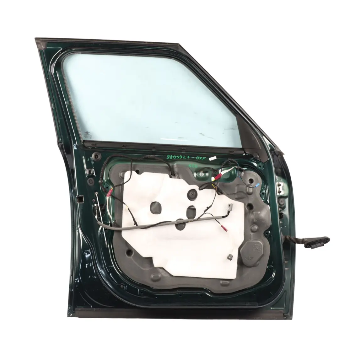 Door Front Left N/S Oxfordgruen III Green Metallic B26 to Mini Countryman R60 with Part number 9805927 Mini Countryman R60 Door Front Left N/S Oxfordgruen III Green Metallic B26 - SKU 9805927-OXF - Part number 9805927