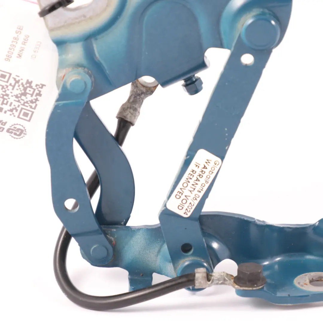 Mini R60 R61 Charnière de capot moteur Capot avant droit Surf Blue B18 - SKU 9805938-SB - Numéro de pièce 9805938