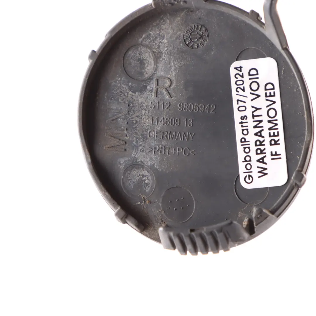 Mini R60 Heckstoßstange Abdeckung Klappe Abschleppöse Rechts Absolut Schwarz B11 - SKU 9806650-ABS - Teilenummer 9806650