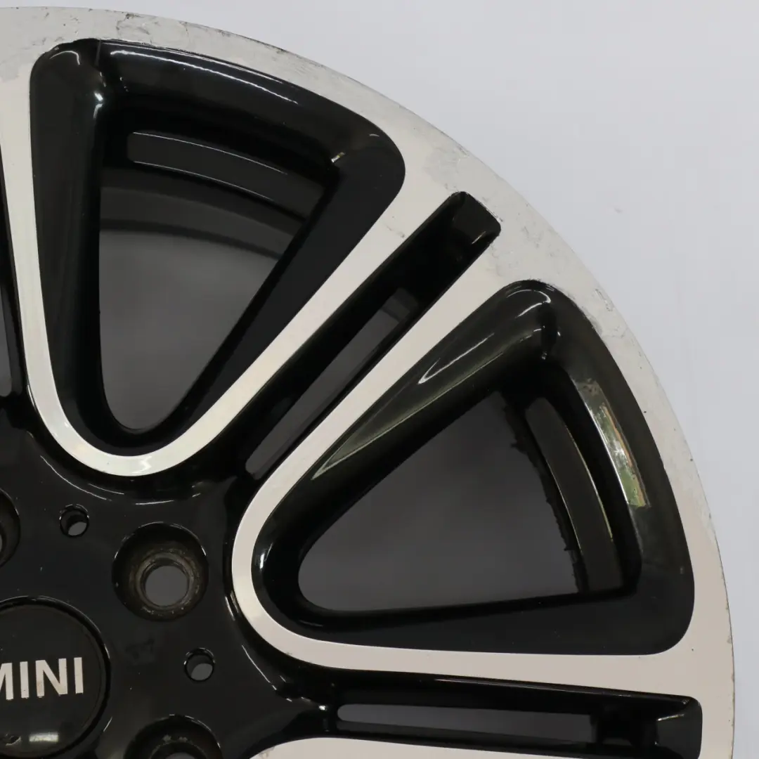Mini Cooper R60 R61 Llanta de aleación 18" 7,5J Twin Spoke Negro - SKU 9808516-2 - Número de pieza 9808516