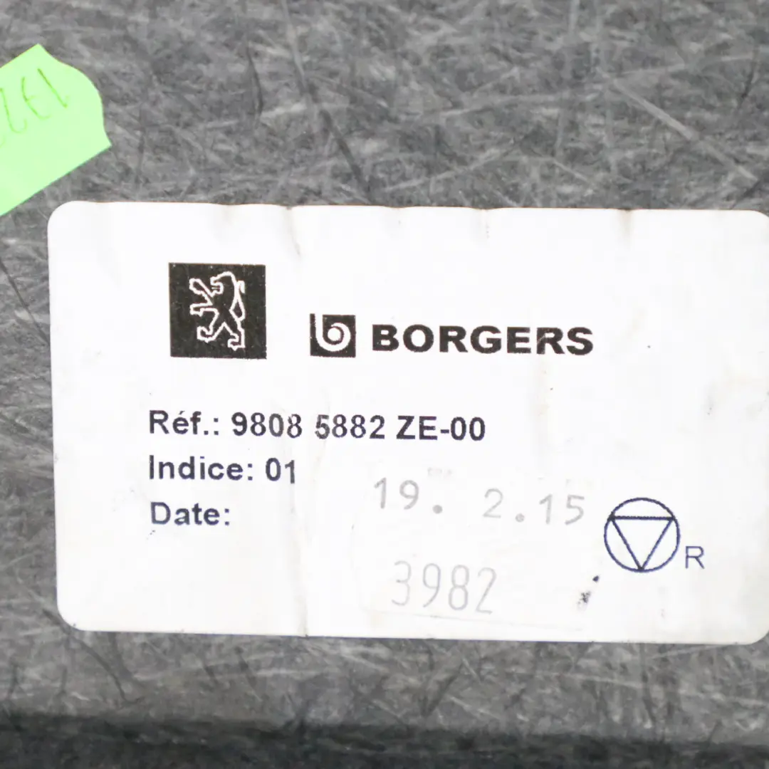 Peugeot 3008 Kofferraumauskleidung Bodenabdeckung Matte Teppich Schwarz - SKU 98085882 - Teilenummer 98085882
