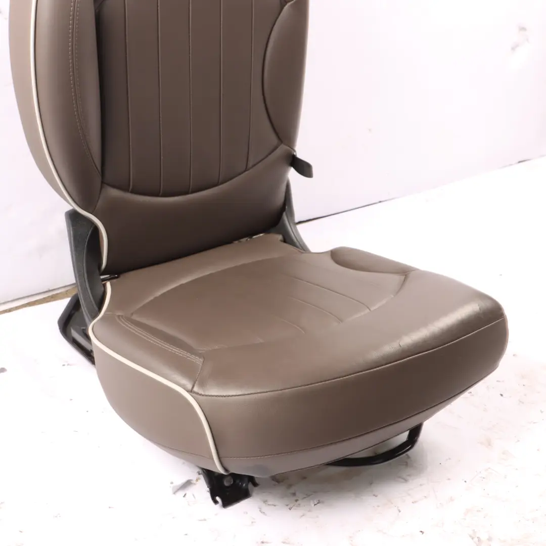 Folding Right O/S Interior Leather Lounge Coffee to Mini Countryman R60 Rear Seat with Part number 9808823 Mini Countryman R60 Rear Seat Folding Right O/S Interior Leather Lounge Coffee - SKU 9808823 - Part number 9808823