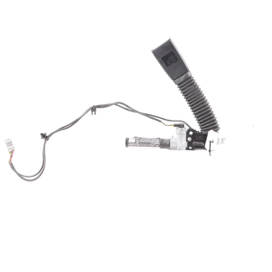 Pretensor Tensor Hebilla Delantera Izquierda para Mini R60 R61 con número de pieza 9809949 Mini R60 R61 Pretensor Tensor Hebilla Delantera Izquierda - SKU 9809949-1 - Número de pieza 9809949