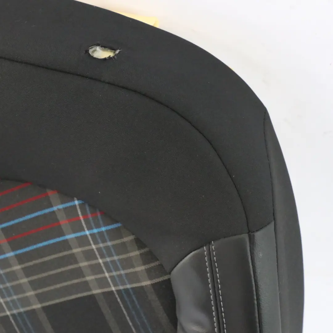 Sitzrückenlehne Abdeckung hinten links Stoff Leder Hot Cross für Mini R61 mit Teilenummer 9810191 Mini R61 Sitzrückenlehne Abdeckung hinten links Stoff Leder Hot Cross - SKU 9810191 - Teilenummer 9810191