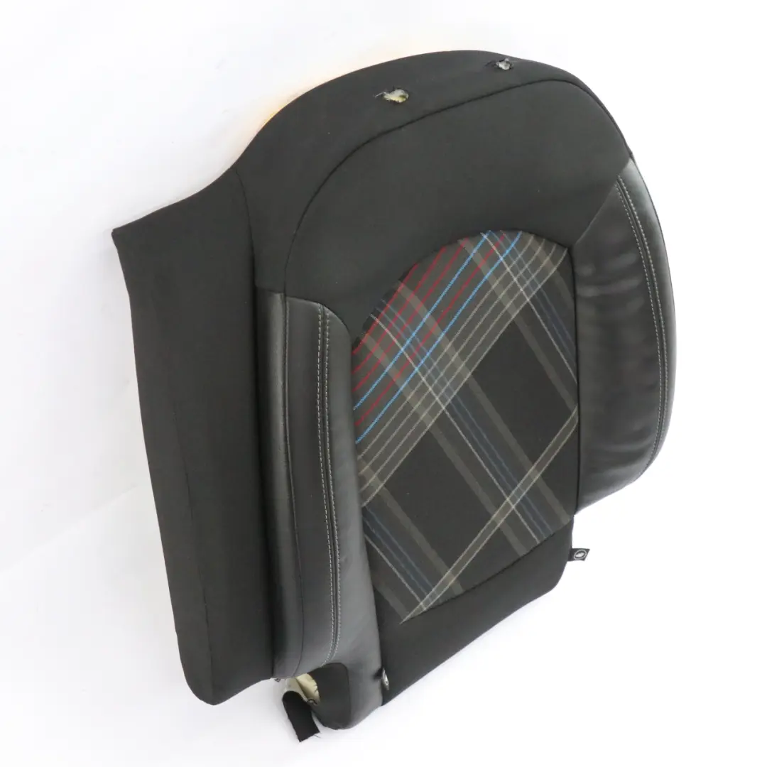 Sitzrückenlehne Abdeckung hinten links Stoff Leder Hot Cross für Mini R61 mit Teilenummer 9810191 Mini R61 Sitzrückenlehne Abdeckung hinten links Stoff Leder Hot Cross - SKU 9810191 - Teilenummer 9810191