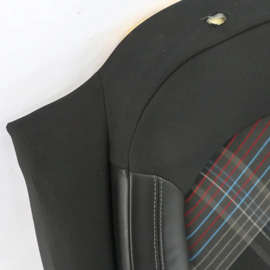 Protège-dossier de siège arrière gauche Tissu Cuir Hot Cross pour Mini R61 à propos du numéro de pièce 9810191 Mini R61 Protège-dossier de siège arrière gauche Tissu Cuir Hot Cross - SKU 9810191 - Numéro de pièce 9810191