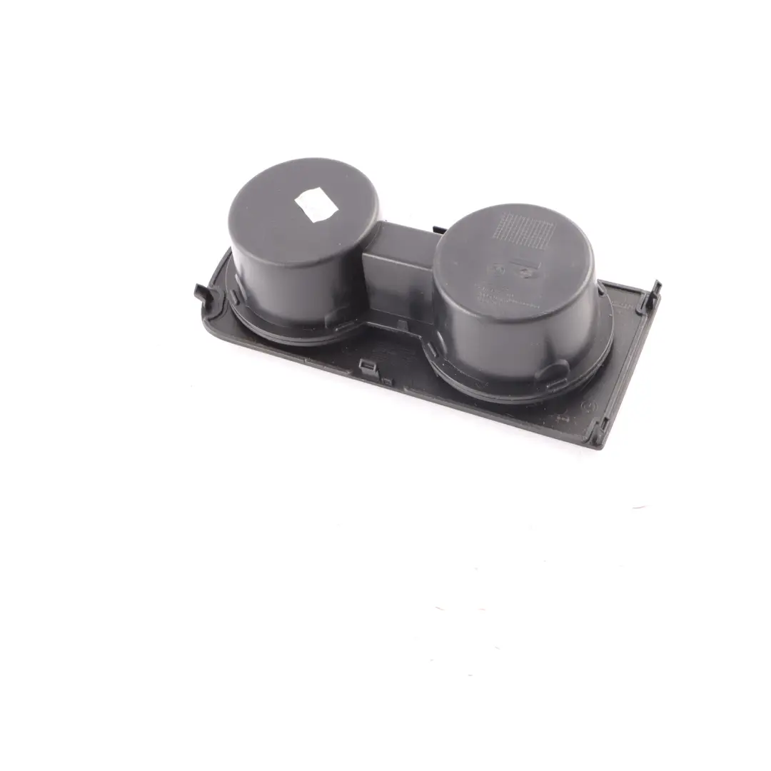 Consola Central Trasera Top Cup Holder Asiento Trasero Negro para BMW R61 con número de pieza 9812462 BMW R61 Consola Central Trasera Top Cup Holder Asiento Trasero Negro - SKU 9812462 - Número de pieza 9812462