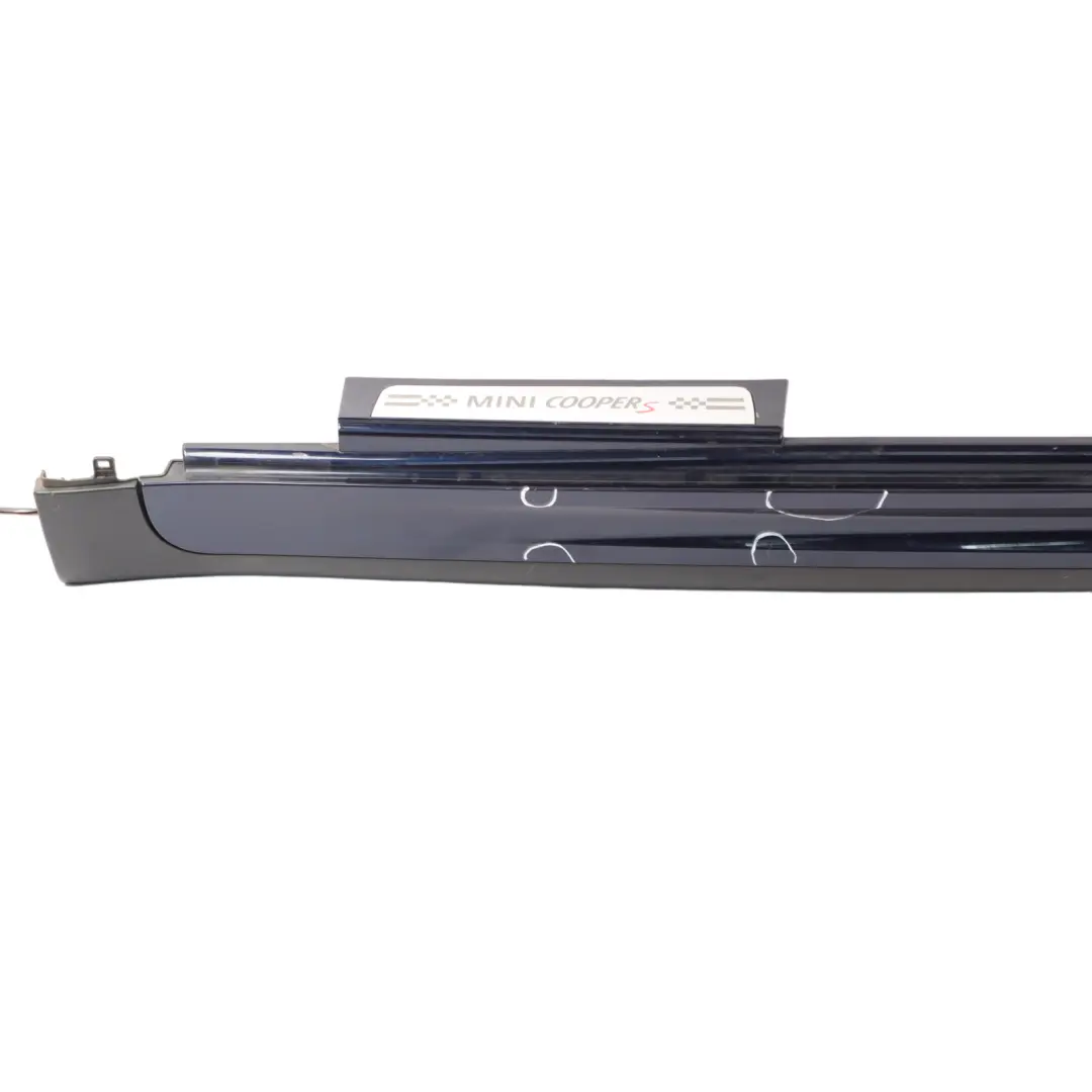 Side Skirt Mini R60 Cooper S JCW Left N/S Door Sill Trim Cover Cosmic Blue - B13 to with Part number 9813351 Side Skirt Mini R60 Cooper S JCW Left N/S Door Sill Trim Cover Cosmic Blue - B13 - SKU 9813351-COB - Part number 9813351
